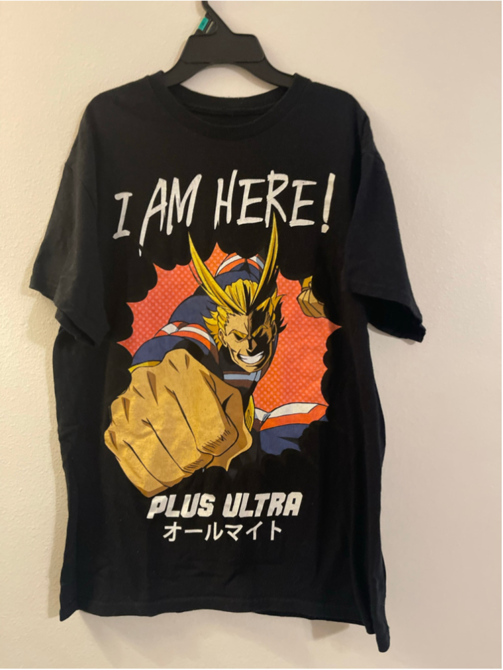Men's My Hero Academia All Might Graphic Tee Black Size M